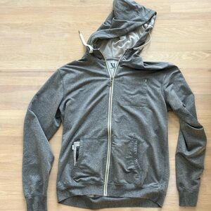 Vuori Gray Lightweight Shirt Jacket with Hood